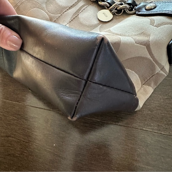 Coach Signature Convertible Crossbody/Shoulder Bag Tan Brown H1149 F18862 - Picture 13 of 16